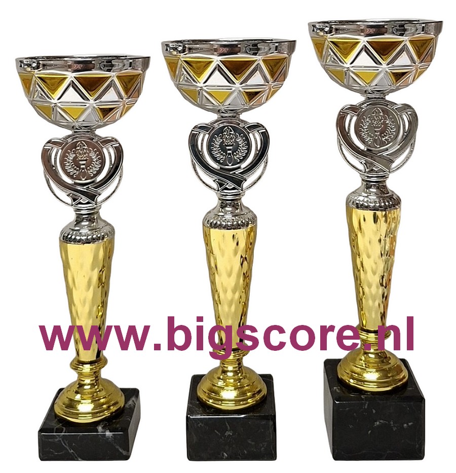 BS 2609 Beker Goud-Zilver LAATSTE 2 x Serie OP=OP!!